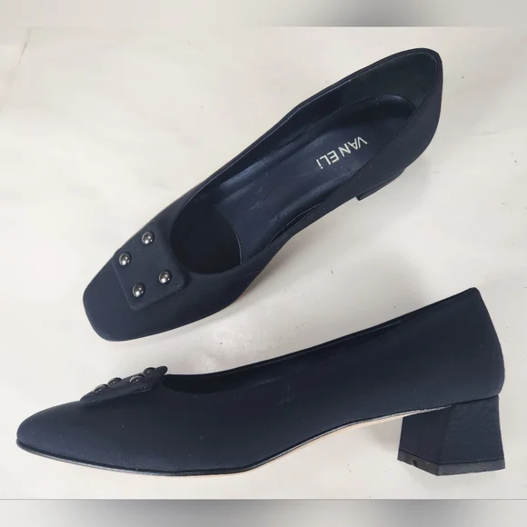 Vaneli Women's Black Block Heel Shoes size 10 - Picture 5 of 11